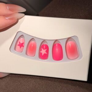 Pink Star Nail Art Set